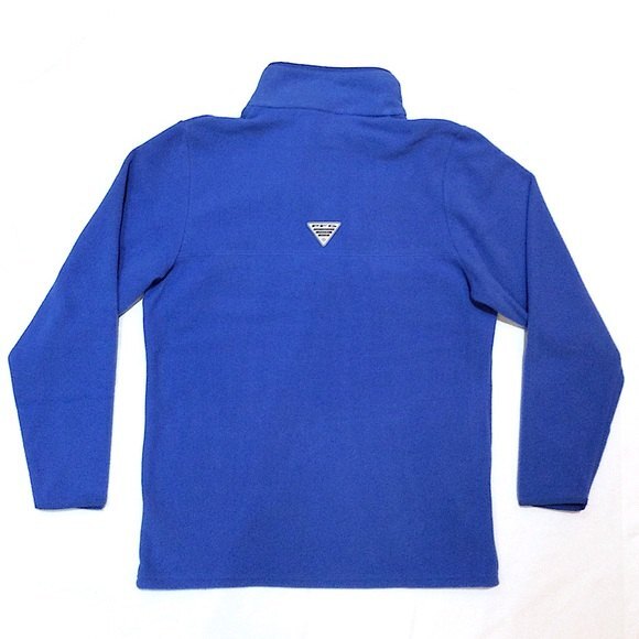 COLUMBIA PFG 1/4 Zip Pullover Blue Harborside Fleece Jacket Mens Sz Small NWT - Picture 6 of 6